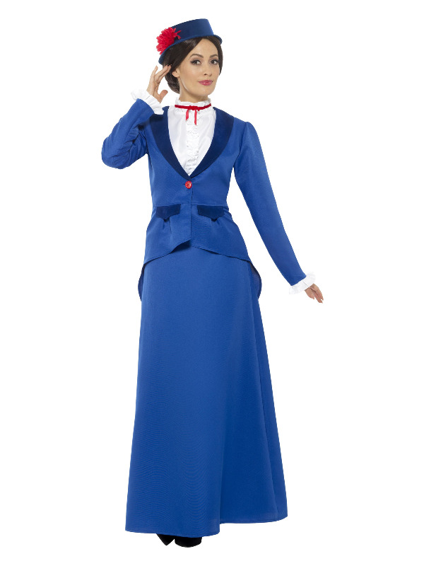 Victorian Nanny Costume, Blue