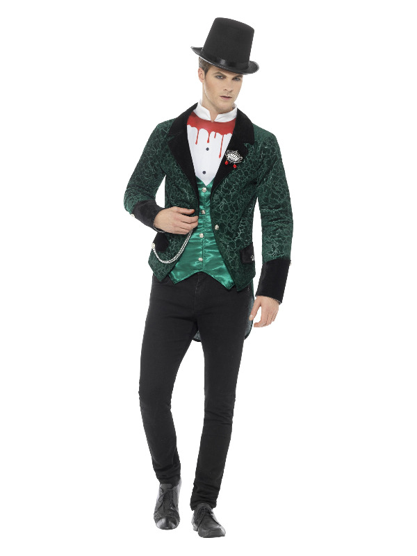 Deluxe Victorian Vampire Costume, Green