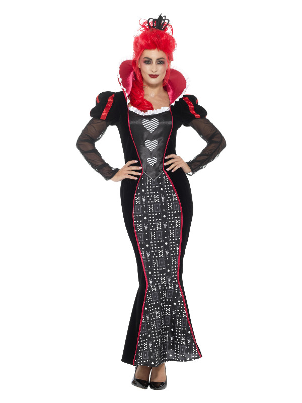 Deluxe Baroque Dark Queen Costume, Red