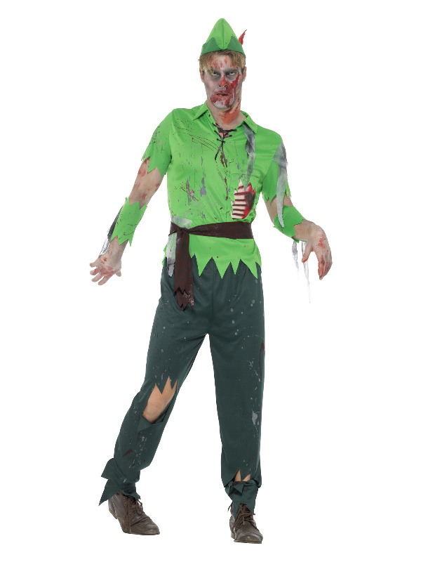 Zombie Lost Boy Costume, Green