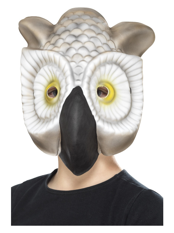 Owl Mask, Grey & White, EVA