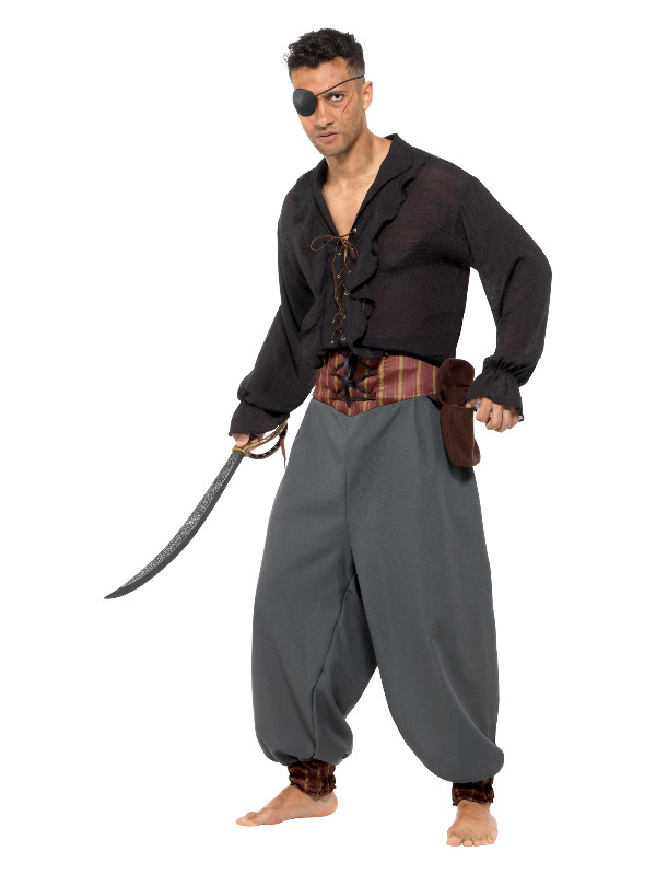 Pirate Blouson Pants, Grey