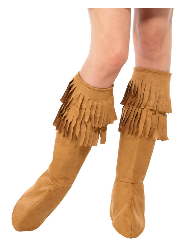 Hippie Fringe Bootcovers, Brown