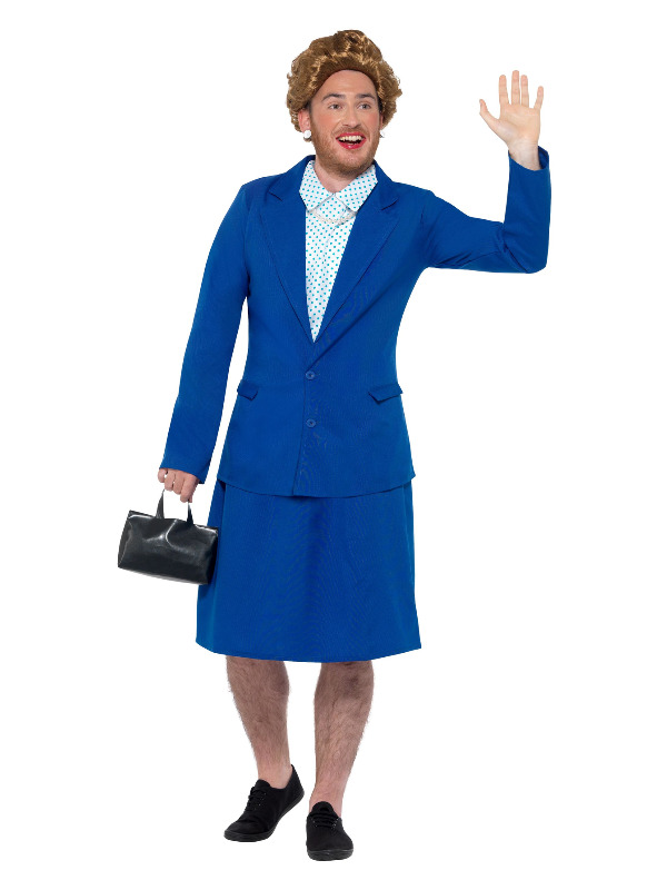 Iron Lady Prime Minister Costume, Blue