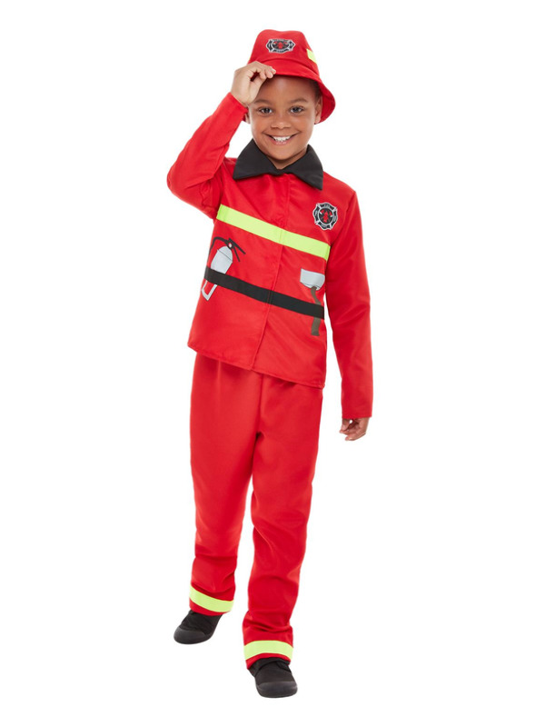 Toddler Fire Fighter Costume, Red