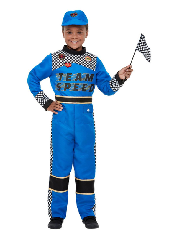 Racing Car Driver Costume, Blue