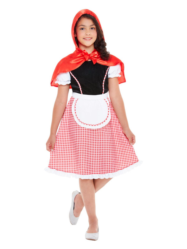 Deluxe Red Riding Hood Costume, Red & White