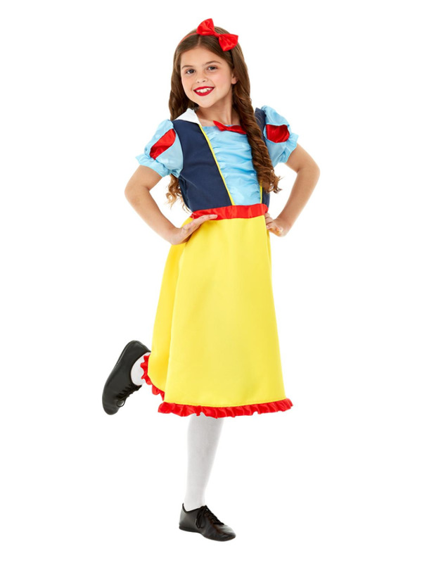 Deluxe Princess Snow Costume, Blue & Yellow