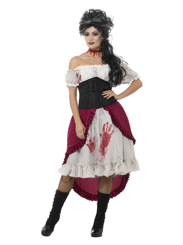 Victorian Slasher Victim Costume, Grey