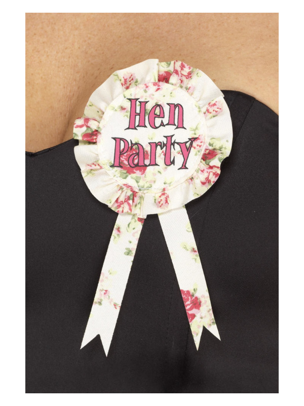 Vintage Hen Party Rosette, Pink