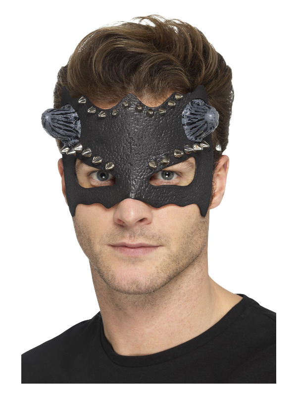 Devil Studded Eyemask, Black
