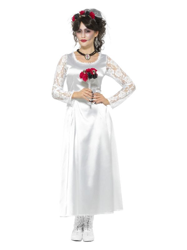 Day of the Dead Bride Costume, White