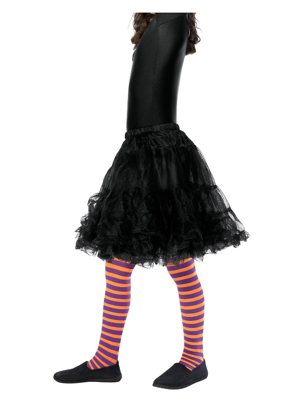 Wicked Witch Tights, Child, Orange & Purple, Age 6-12