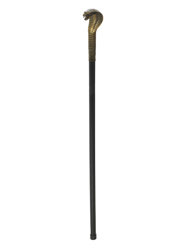 Voodoo Walking Stick Cane, with Snake, 93cm/37in, 3pc Detachable Cane