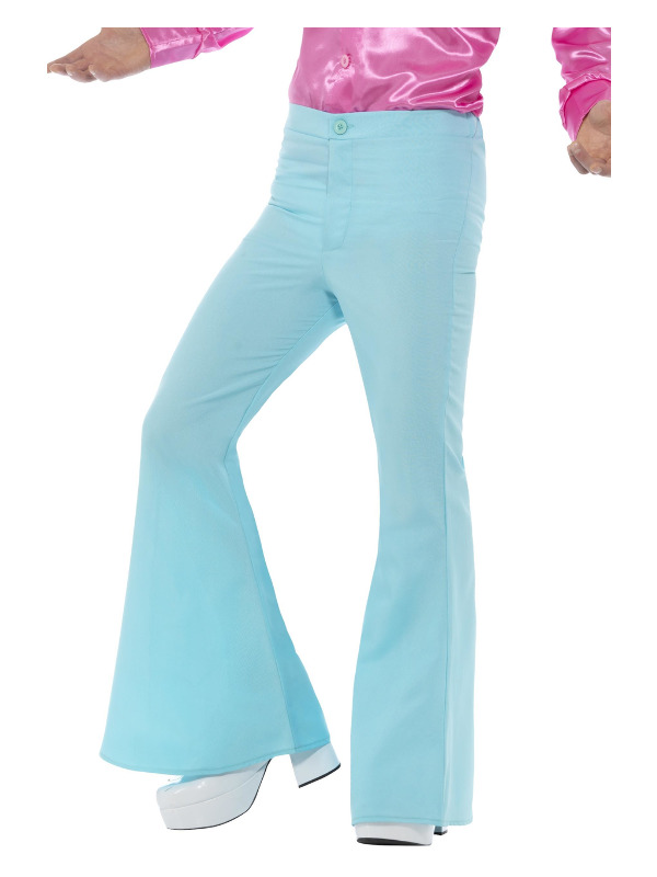 Flared Trousers, Mens, Blue