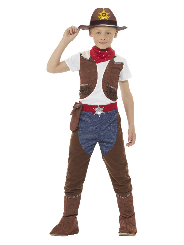 Deluxe Cowboy Costume, Brown