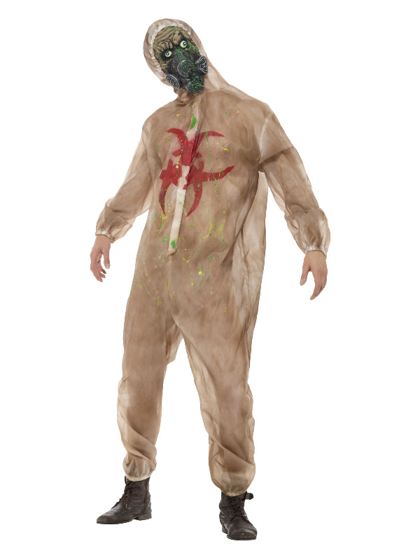 Zombie Biohazard Costume, Brown