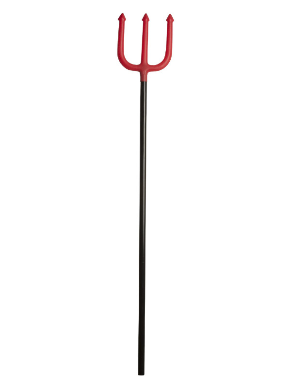 Devil Trident, Red & Black, 4 Pieces, 110cm / 43in