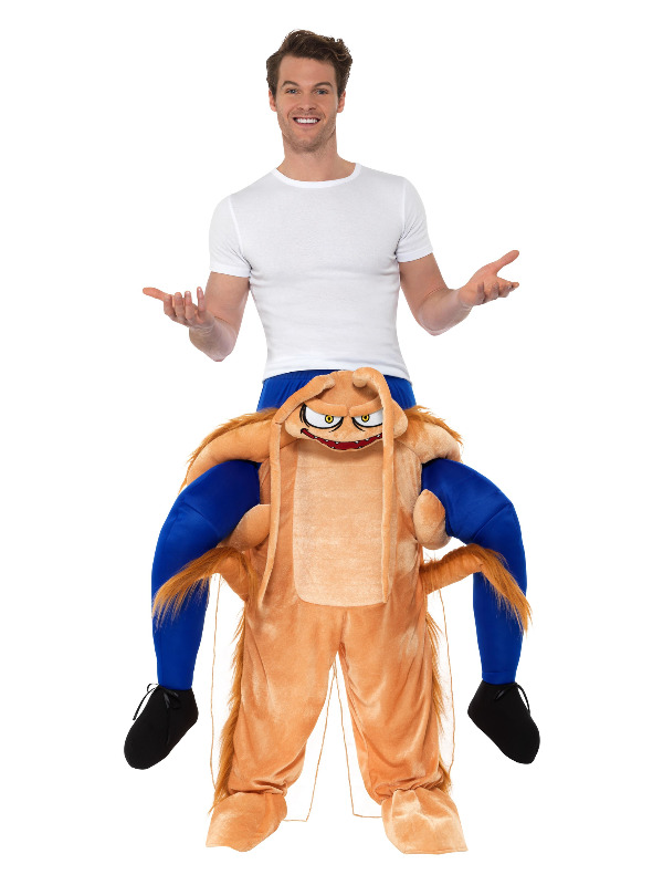 Piggyback Cockroach Costume, Brown, One Piece Suit with Mock Legs