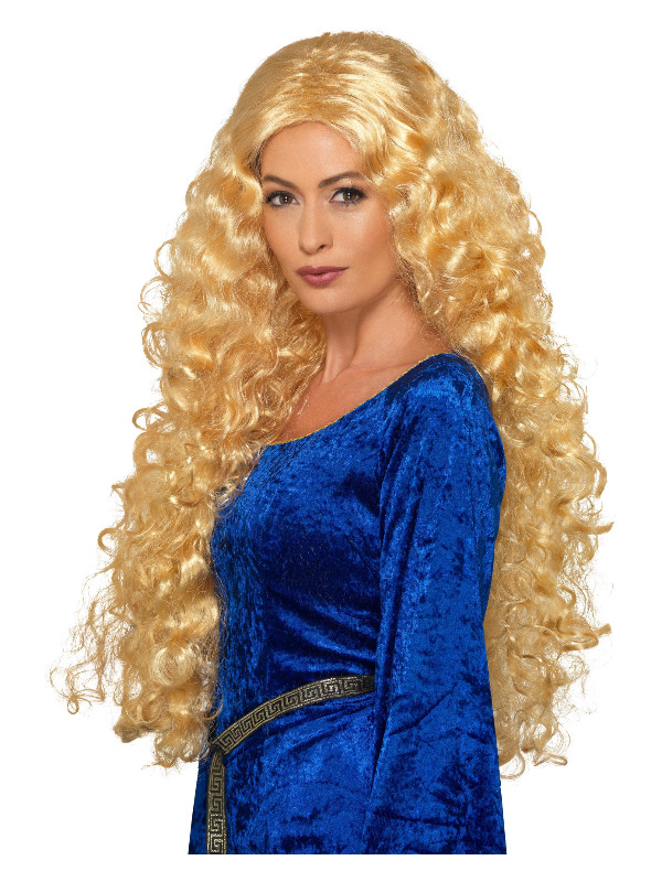 Medieval Warrior Queen Wig, Blonde, Extra Long