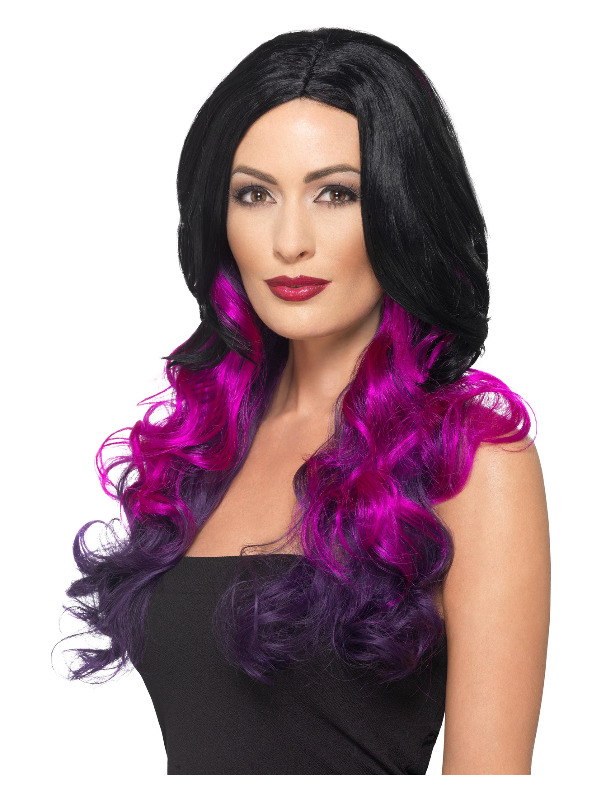 Deluxe Ombre Wig, Purple, Heat Resistant/ Styleable