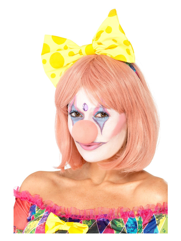 Smiffys Make-Up FX, Pretty Clown Kit, Aqua, with Facepaints, Glitter Tube, Nose, Gem & Applicators