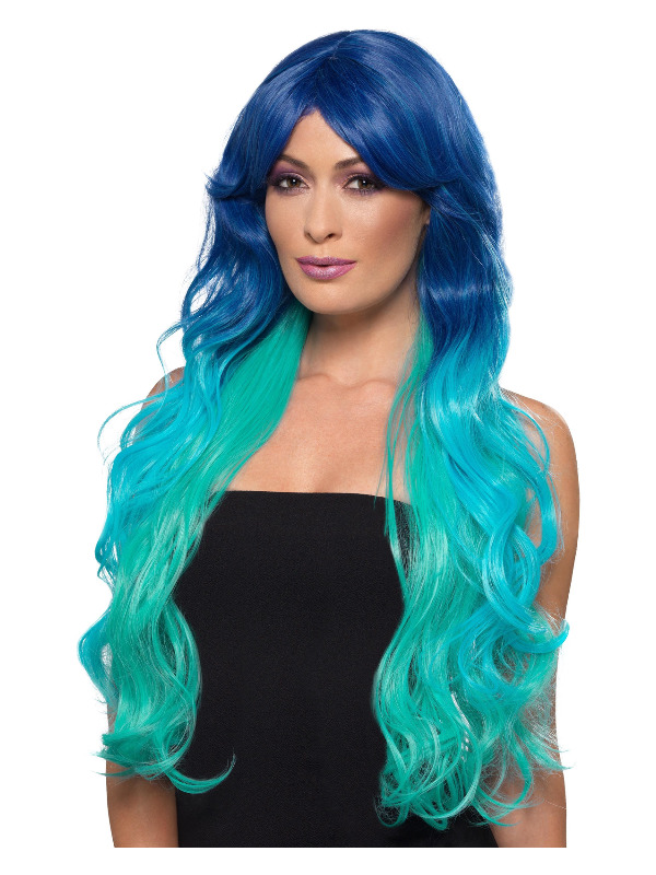 Fashion Mermaid Wig, Wavy, Extra Long, Multi-Coloured, Heat Resistant/ Styleable