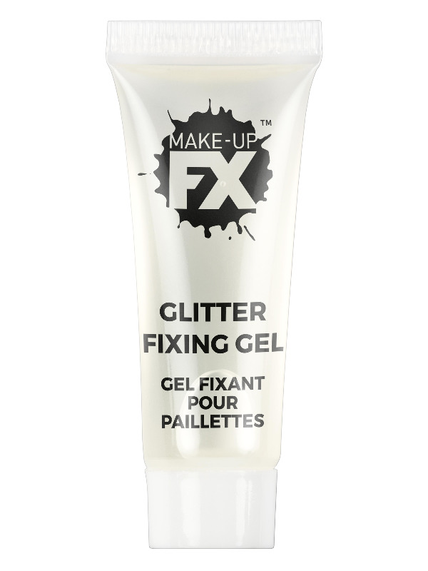 Smiffys Make-Up FX, Fixing Gel for Glitter, 10ml Tube