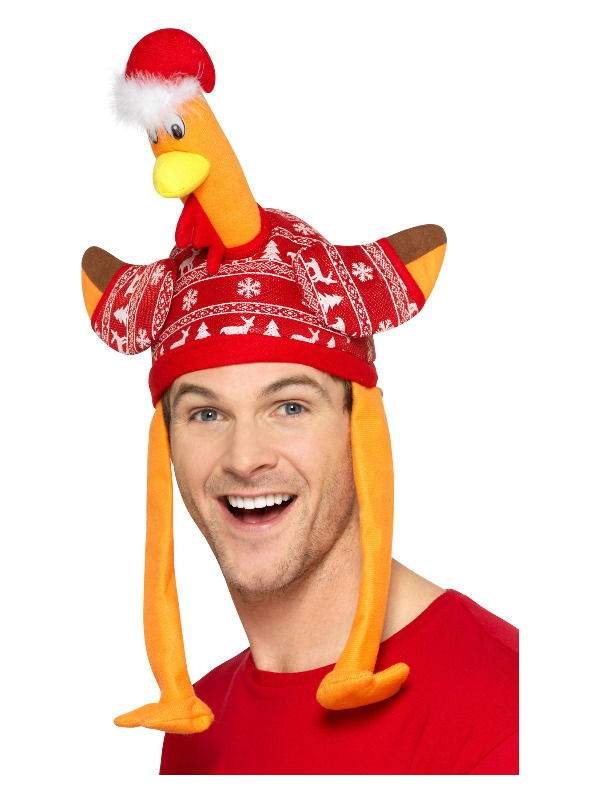 Turkey Hat, Red, with Christmas Jumper