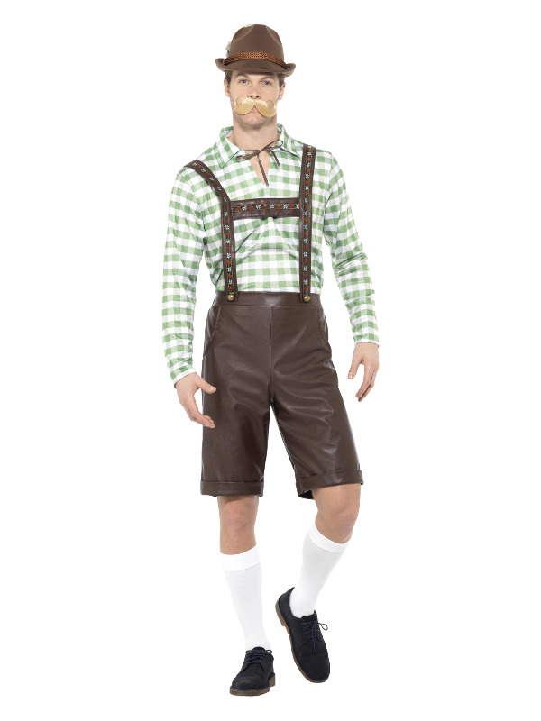 Bavarian Man Costume, Green & Brown