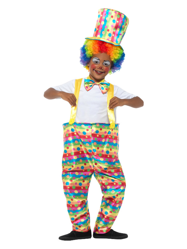 Boys Clown Costume, Multi-Coloured