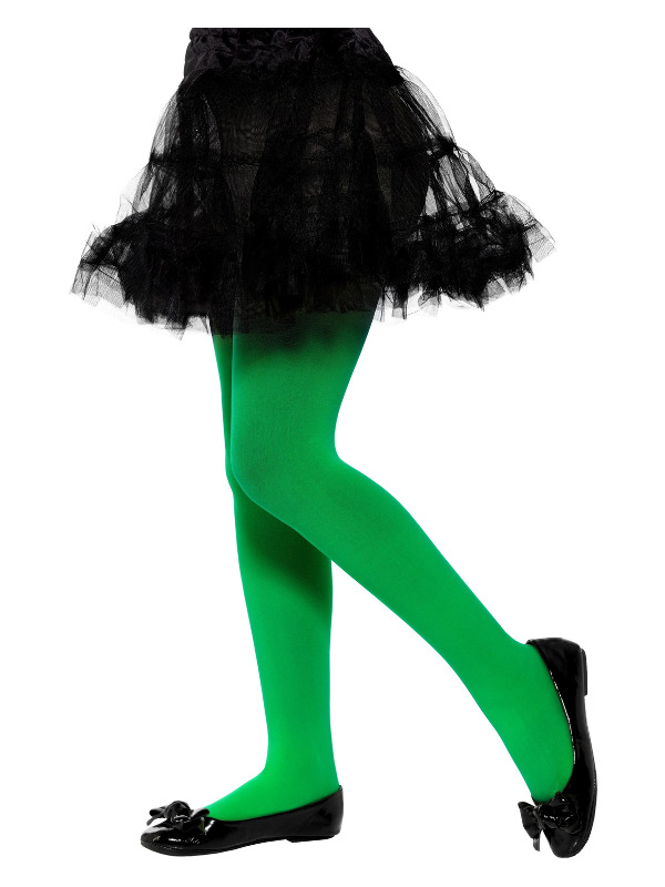Opaque Tights, Green, Age 6-12
