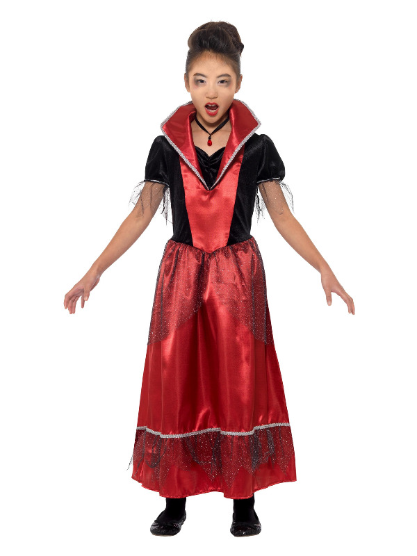 Vampire Princess Costume, Black & Red