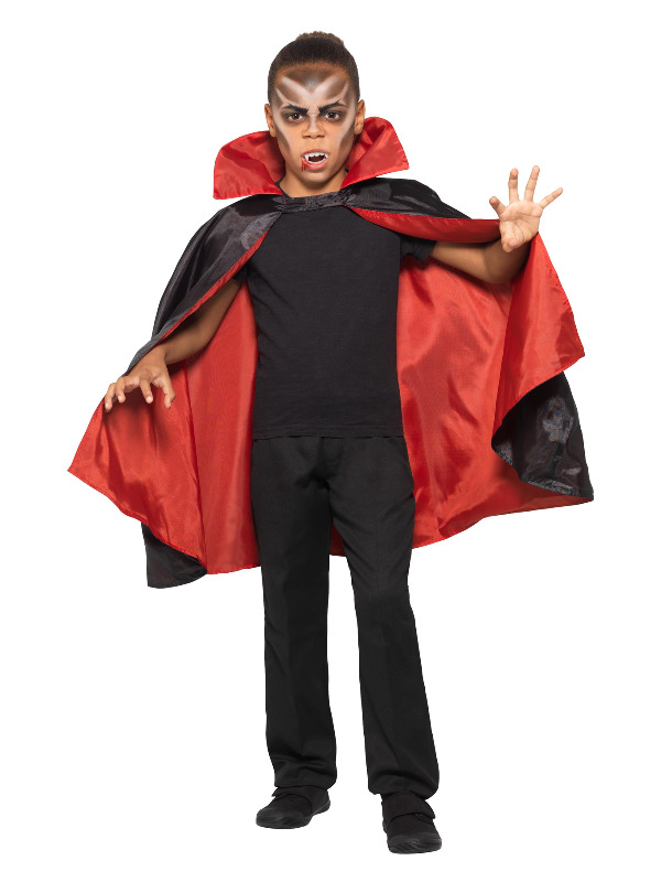 Reversible Vampire Cape, Black & Red