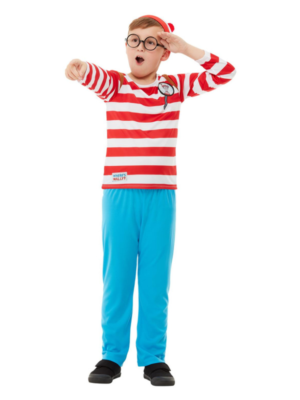 Where's Wally? Deluxe Costume, Red & White