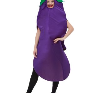 Aubergine Costume, Purple, with Hooded Tabard