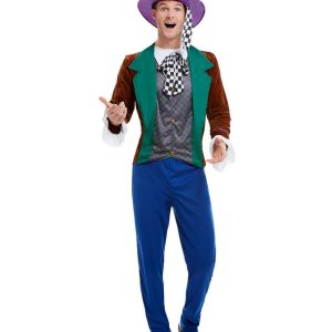 Mad Hatter Costume, Multi-Coloured