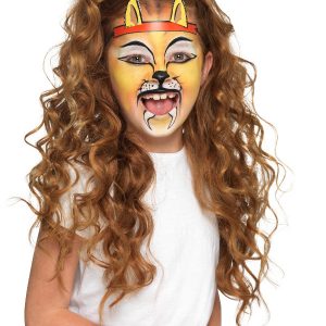 Smiffys Make-Up FX, Kids Animal Kit, Aqua, Multi-Coloured, with 6 Colours, Stencils, Sponges & 2 Headbands