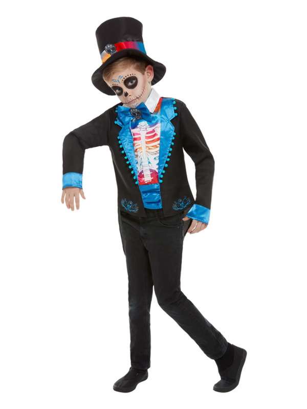 Day of The Dead Boy Costume, Multi-Coloured