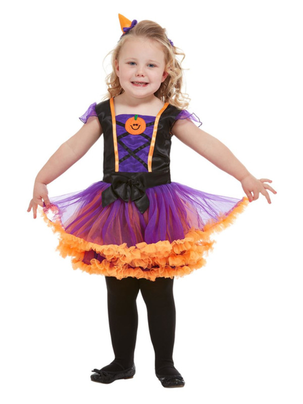 Toddler Pumpkin Witch Costume, Orange