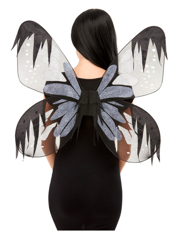 Dark Botanicals Moth Wings, Grey, 65cm/26in