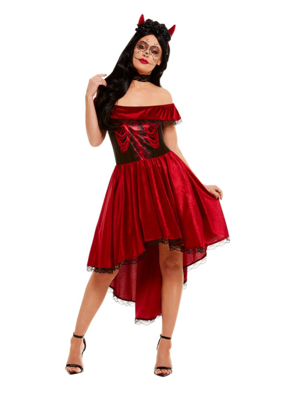 Day Of The Dead Devil Costume, Red