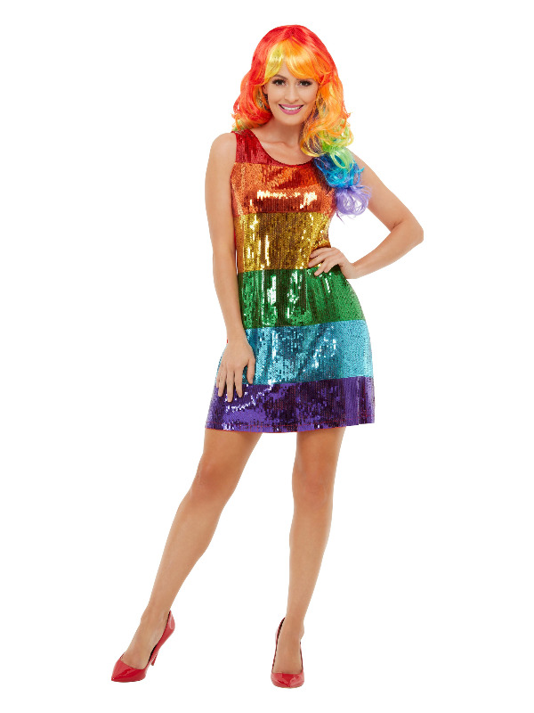 All That Glitters Rainbow Costume, Multi-Coloured
