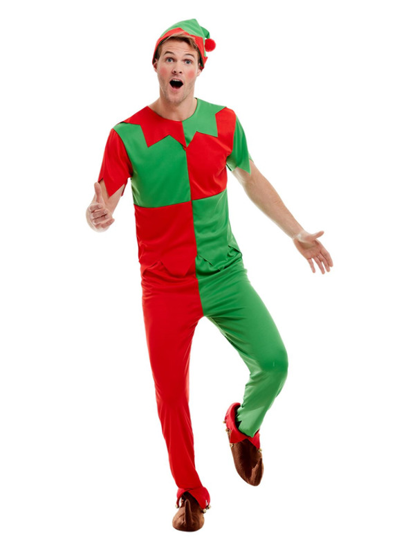 Elf Costume, Green & Red