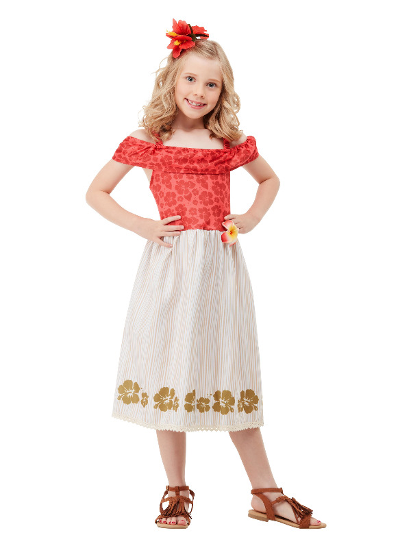 Hawaiian Princess Costume, Red