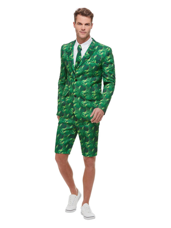 Tropical Palm Tree Suit, Green