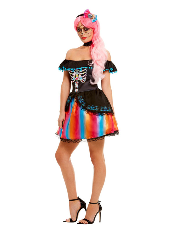 Day of the Dead Senorita Ombre Costume, Black