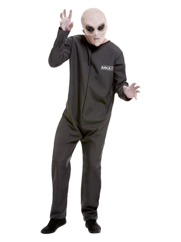 Area 51 Hazmat Suit Costume, Grey