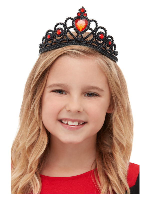 Witch Tiara, Black, with Red Gems