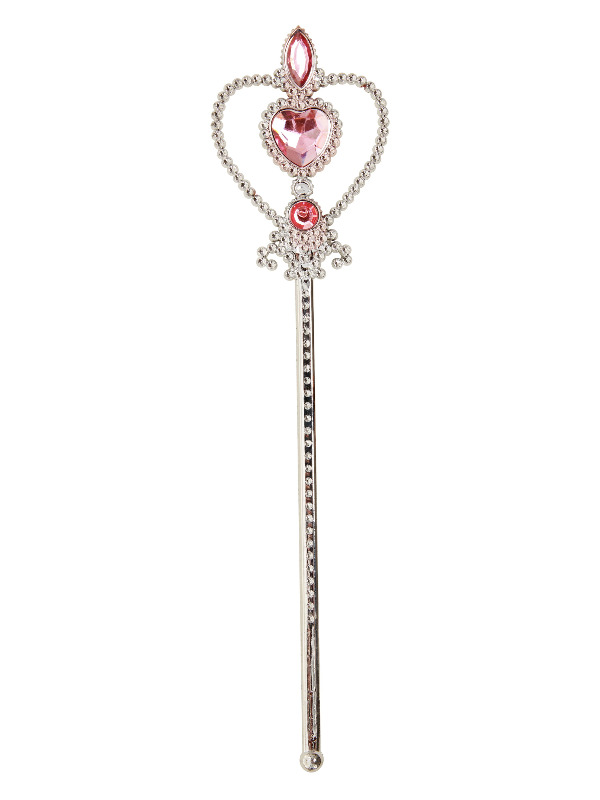 Princess Heart Wand, Pink, with Diamantes